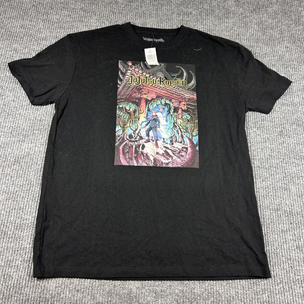 Jujutsu Kaisen Shirt Mens XL  Graphic Black NWT Anime Manga Sukuna Itadori